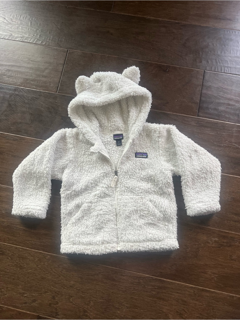 Patagonia toddler fuzzy zip jacket